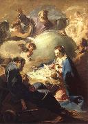 PELLEGRINI, Giovanni Antonio The Nativity with God the Father and the Holy Ghost china oil painting artist